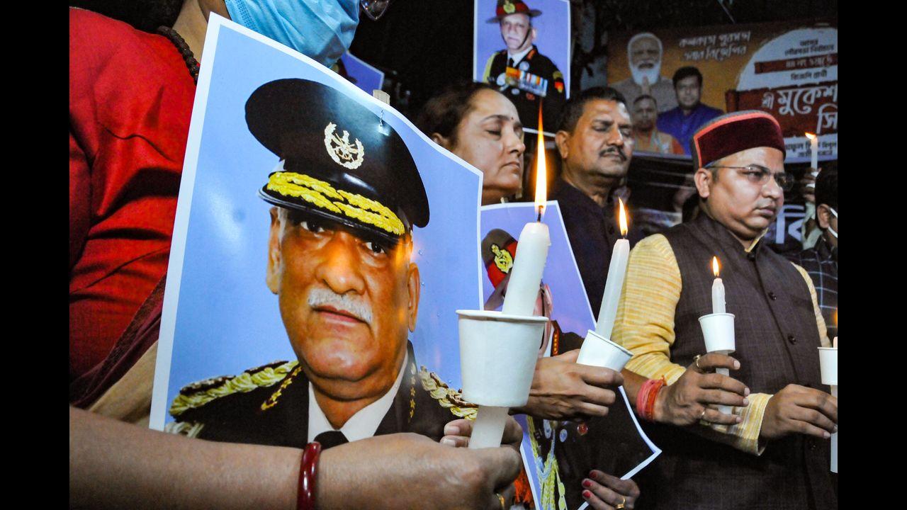 The cremation of CDS General Bipin Rawat and his wife is planned to be done on December in Delhi Cantonment.The mortal remains would be brought to his house on Friday and people would be allowed to pay last respect from 11 am to 2 pm, followed by a funeral procession which will start from Kamraj Marg to Brar Square crematorium. Pic/PTI